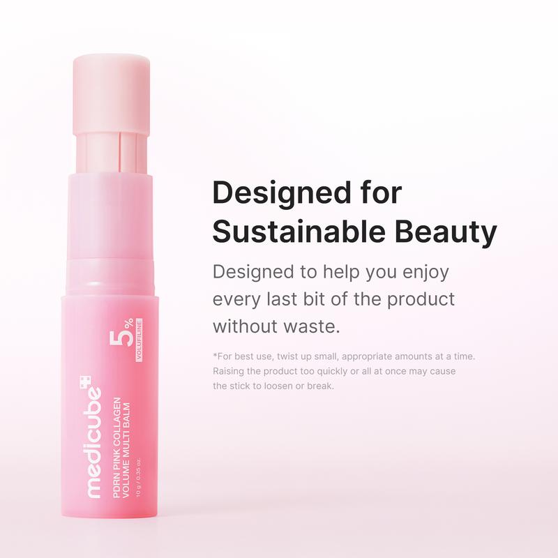 PDRN Pink Collagen Volume Multi Balm | All In One Volufiline, PDRN, NAD Stick for Youthful-Looking, Helping Look of Fine Lines, Firming Care, Anti-Aging Care | Korean Skincare