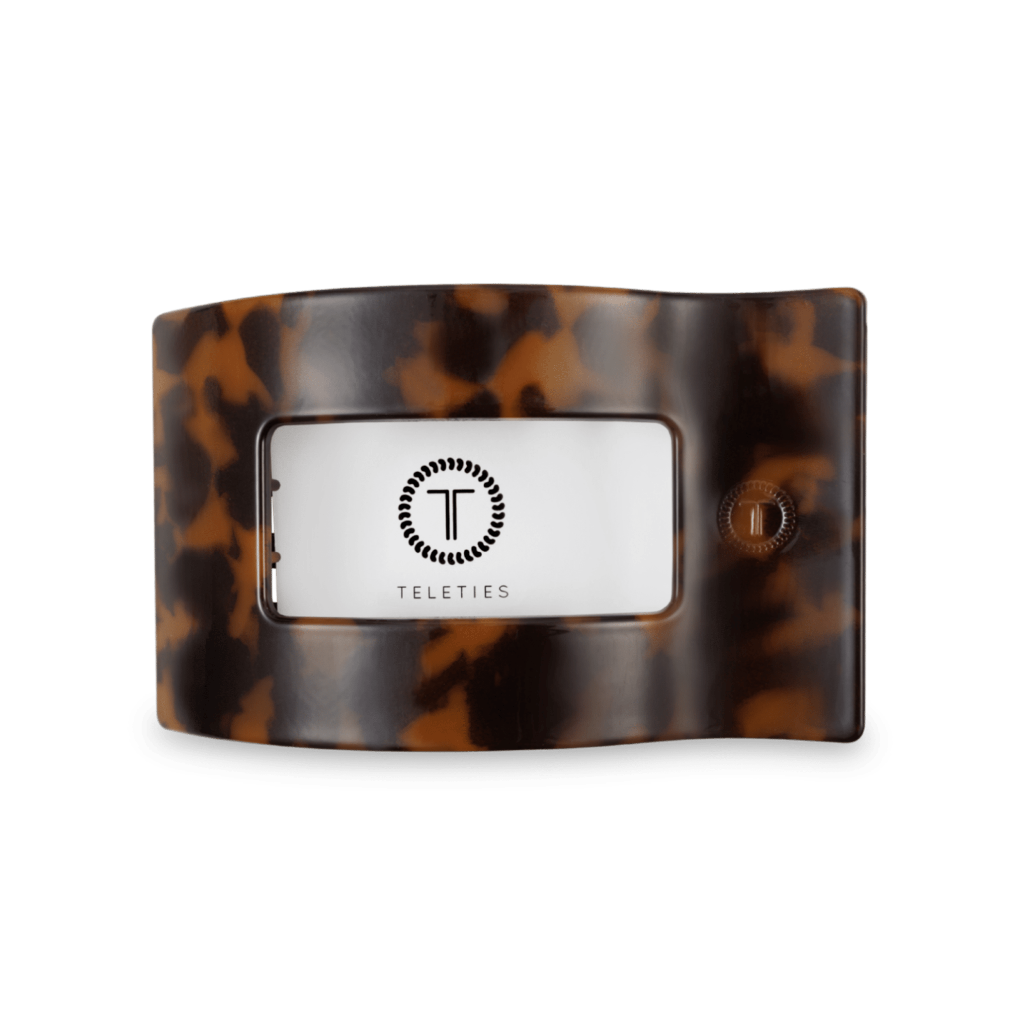 Tortoise Medium Flat Rectangle Hair Clip - PSEUDO LABS