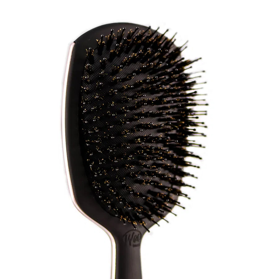 Wet Brush Epic Deluxe Shine Enhancer Black Hair Brush - Gentle Detangling, Shine Enhancement &amp; Durable Bristles