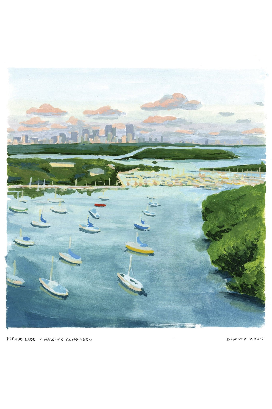 Limited Edition 100% Silk Scarf – Summer 2025 Collaboration - PSEUDO LABS