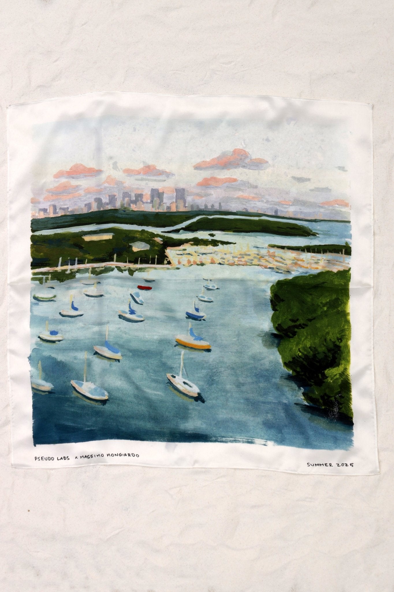 Limited Edition 100% Silk Scarf – Summer 2025 Collaboration - PSEUDO LABS