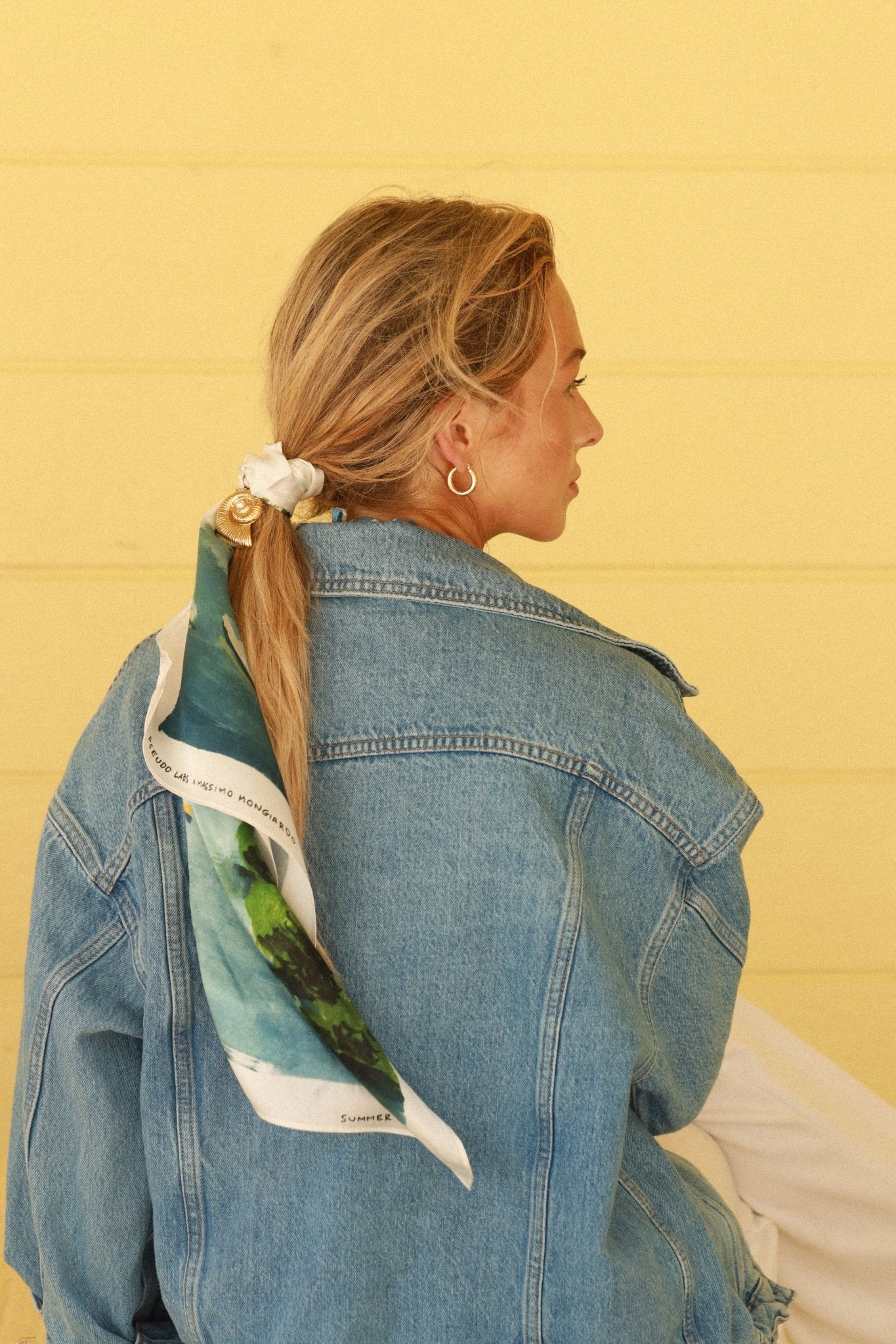 Limited Edition 100% Silk Scarf – Summer 2025 Collaboration - PSEUDO LABS