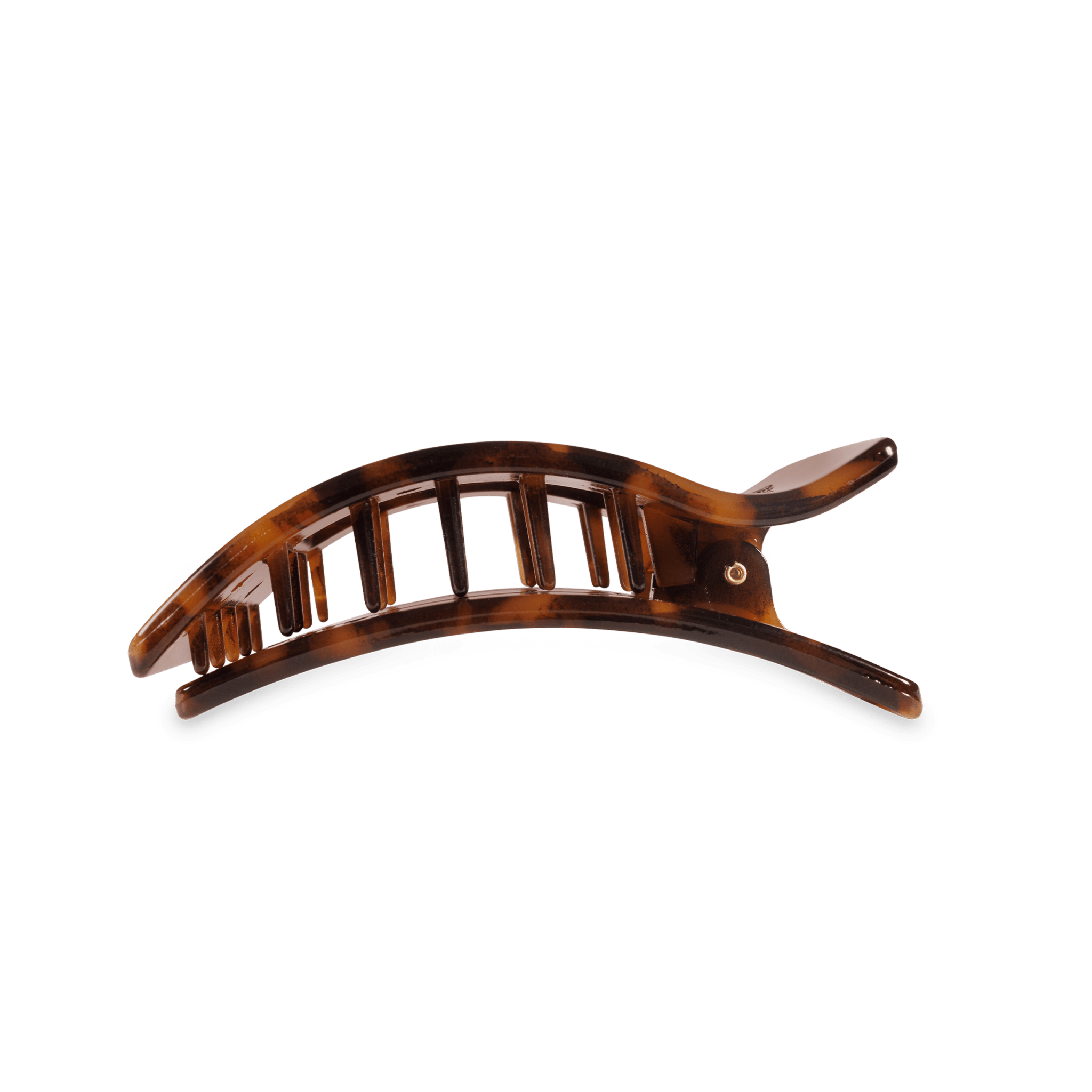 Tortoise Medium Flat Rectangle Hair Clip - PSEUDO LABS