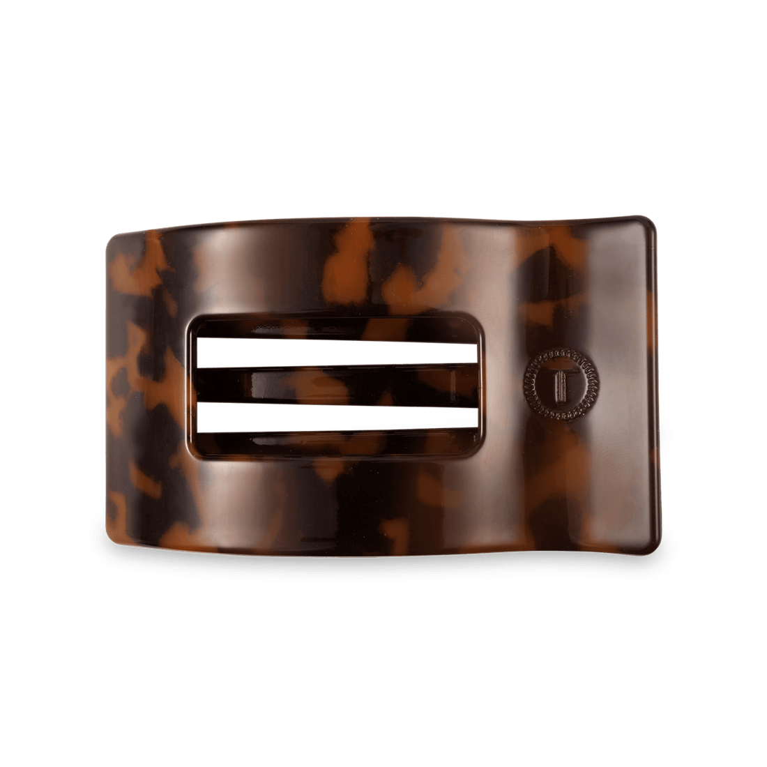 Tortoise Medium Flat Rectangle Hair Clip - PSEUDO LABS