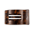 Tortoise Medium Flat Rectangle Hair Clip - PSEUDO LABS