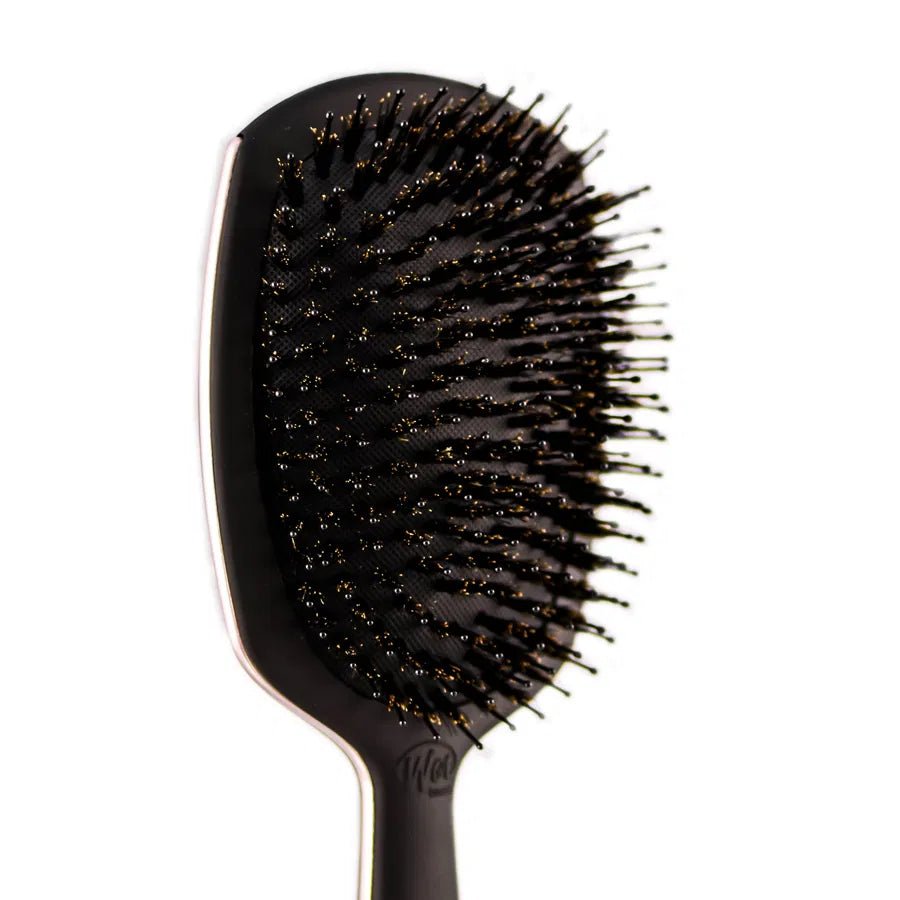 Wet Brush Epic Deluxe Shine Enhancer Black Hair Brush - Gentle Detangling, Shine Enhancement &amp; Durable Bristles - PSEUDO LABS